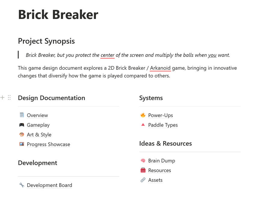 Homepage Documentation